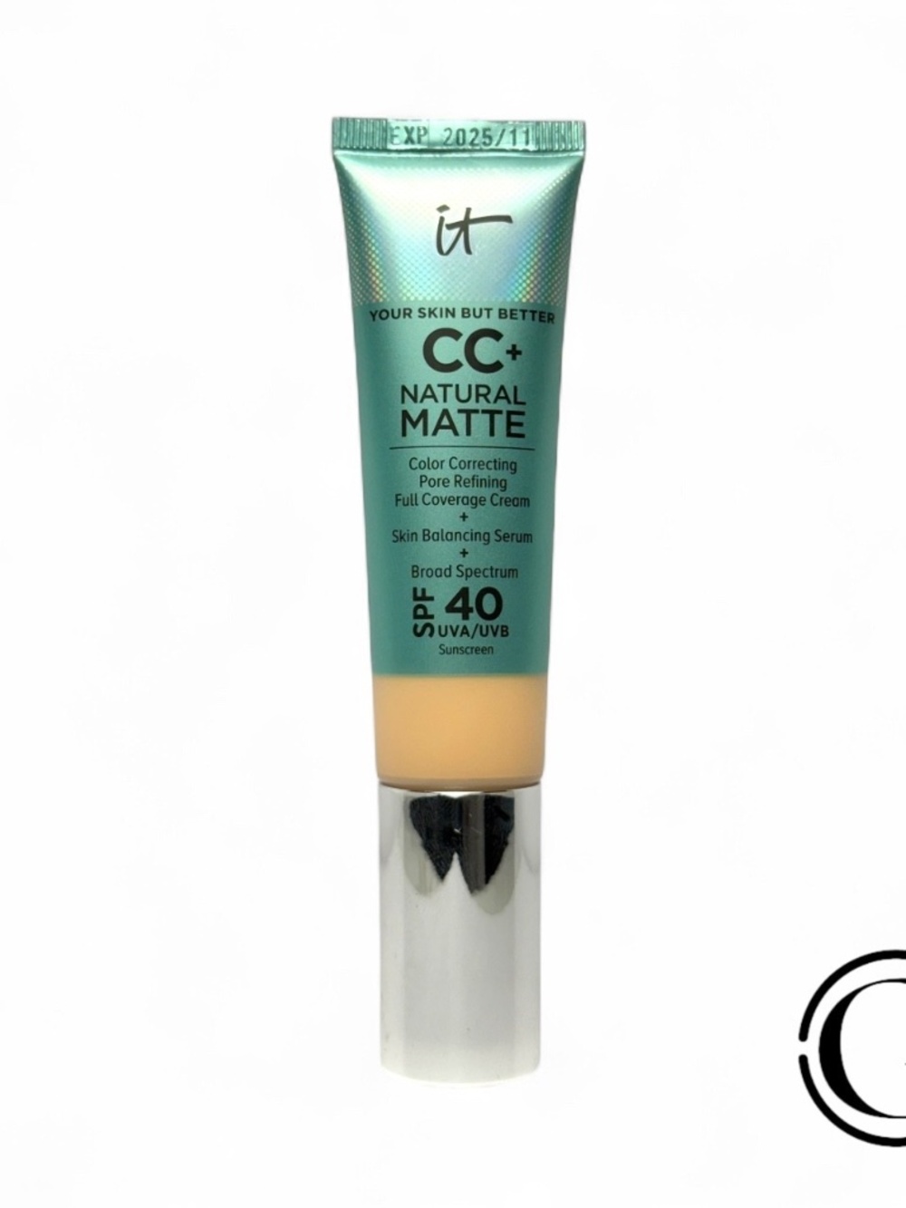 IT COSMETICS CC+ NATURAL MATTE FULL COVERAGE CREAM FAIR IVORY 1.08 OZ